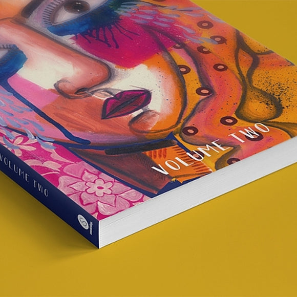 Image of book cover featuring an abstract painting of a crying woman.