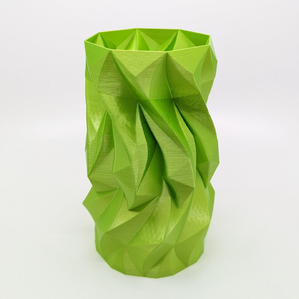 Vase | Twisted glacier | Lime | Large | The Daily Rabbit