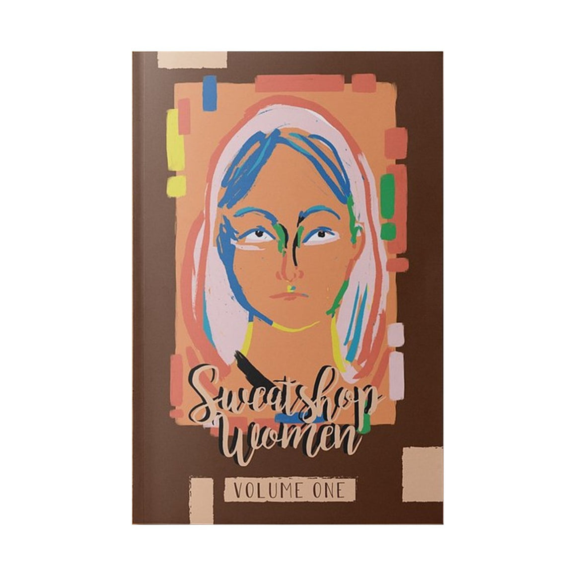 Image of a book cover featuring a painted woman's face.