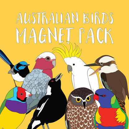 Magnet pack | Australian birds | set of 8