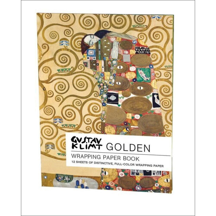 Wrapping paper book | Gustav Klimt, Golden