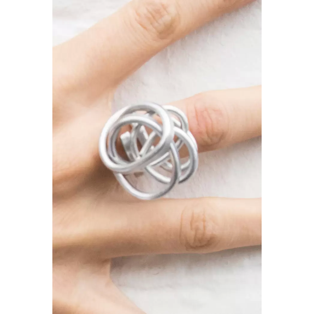 Ring | Fine knot | aluminium | silver