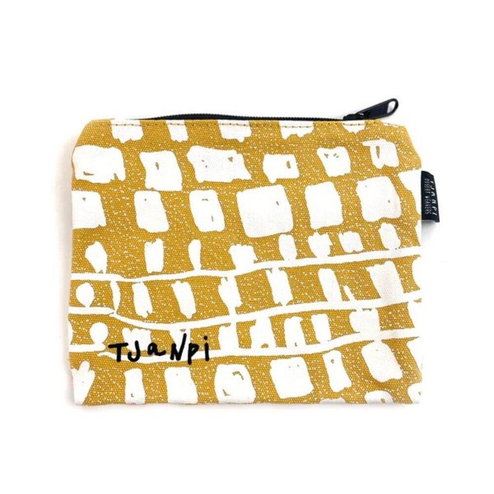 Zipper purse | Margaret Smith | Tjanpi | Yellow