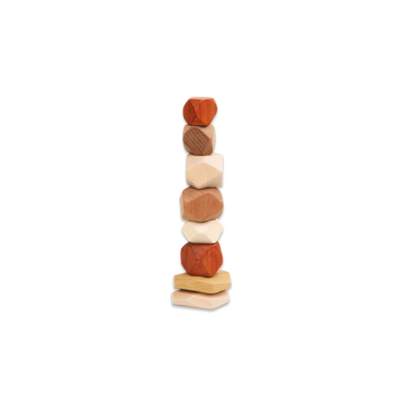 Stacking toy | wooden stones